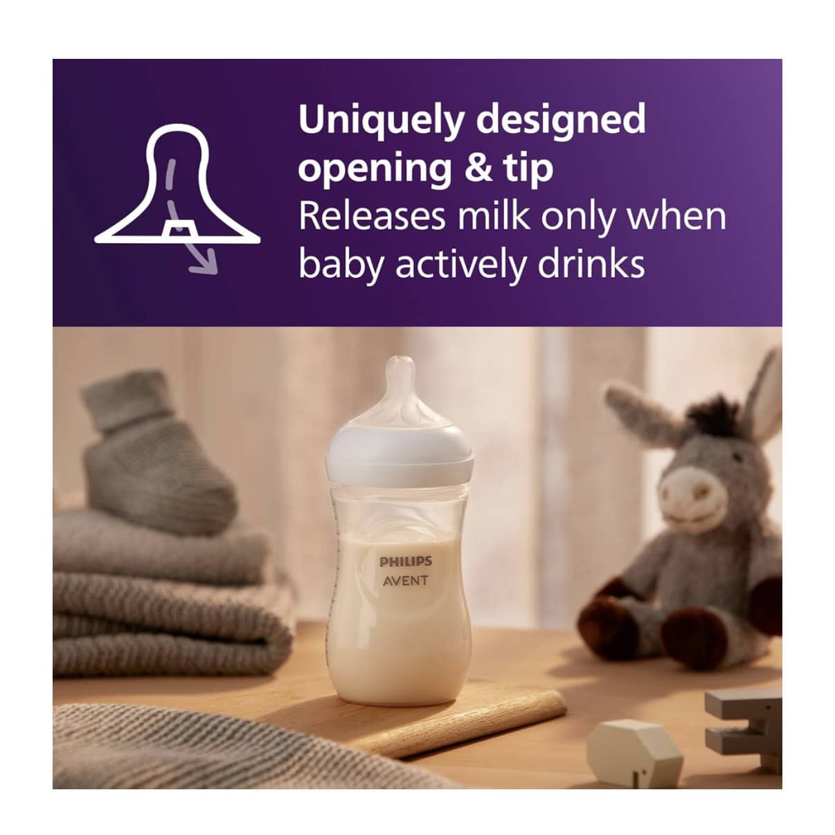 Philips Avent Natural Baby Bottle (9 oz) - Image 3