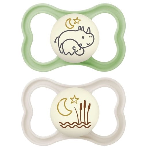 Soothing baby pacifiers with cute, sleep-themed and nature-inspired designs, perfect for comforting infants and adding a gentle touch to bedtime routines.
