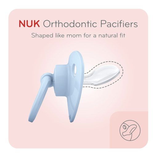 Alternative view of NUK Orthodontic Pacifiers (5-Pack, 6–18 Months, Timeless Collection)